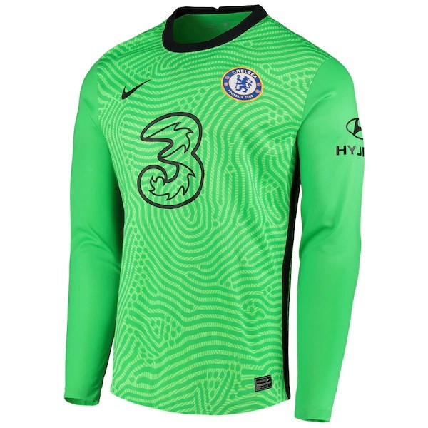 Tailandia Camiseta Chelsea ML Portero 2020-2021 Verde